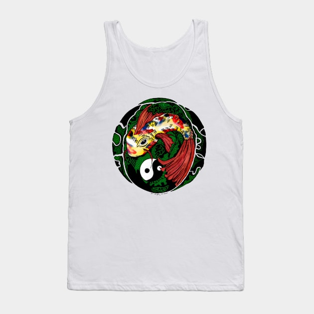 Koi of Balance Emerald Edition Tank Top by kenallouis